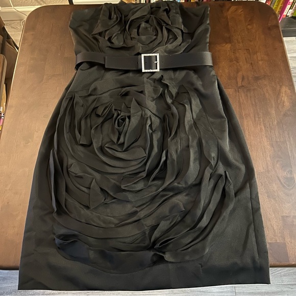 St. John Collection Dresses & Skirts - NWT St. John Collection Strapless Little Black Dress with Statement Rosettes